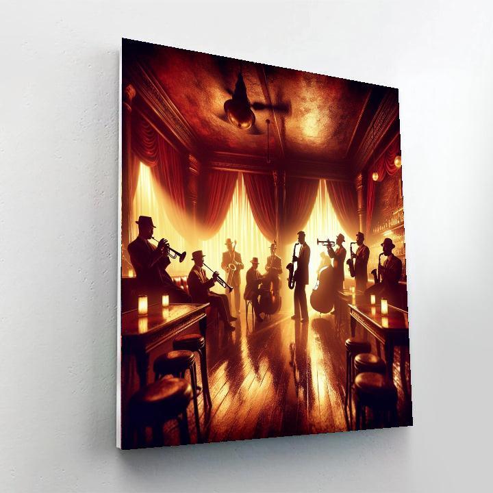 Vintage Jazz Club Vibes Paint By Color