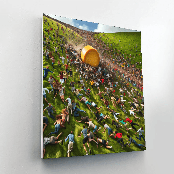 Cheese Rolling Festival Paint By Number