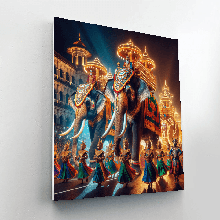 Kandy Esala Perahera DIY Paint By Numbers