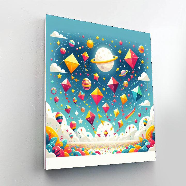 Cosmic Kites Numbered Painting Kits