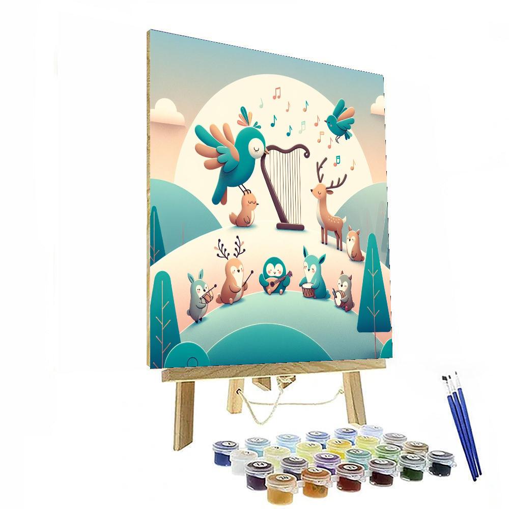 Harmonious Hilltop Harmony Paint By Numbers Art