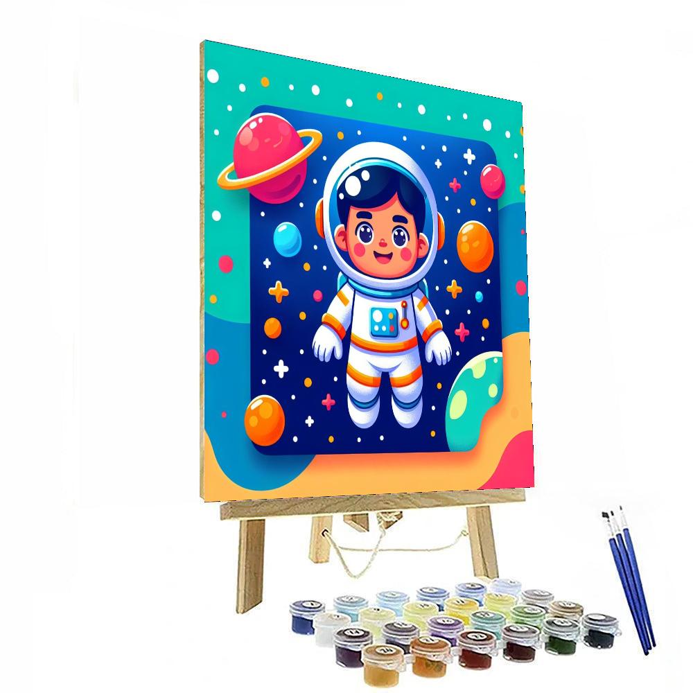 Explorer Astronaut Adventure Paint By Numbers Art