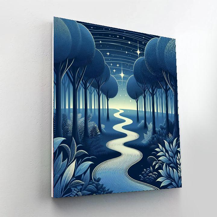 Dreamy Starlit Path Painting By Numbers Kit