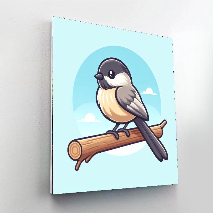 Charming Chickadee Painting By Numbers Kit