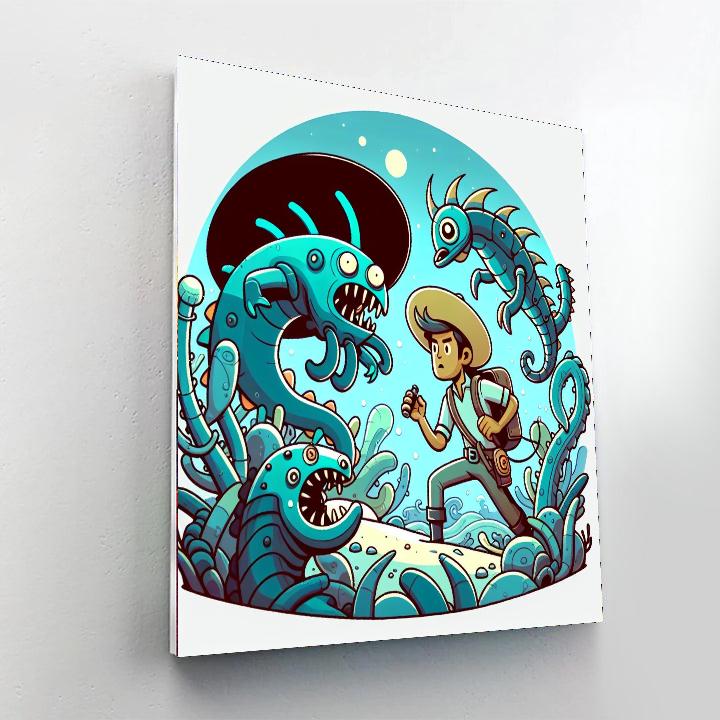 Mystic Underwater Journey Painting Number Kit