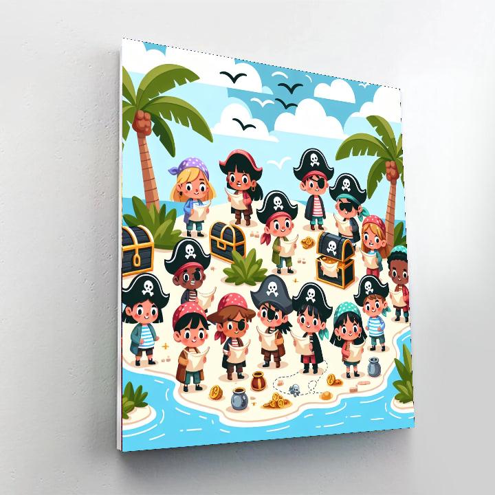 Adventure On Pirate Isle Paint By Color