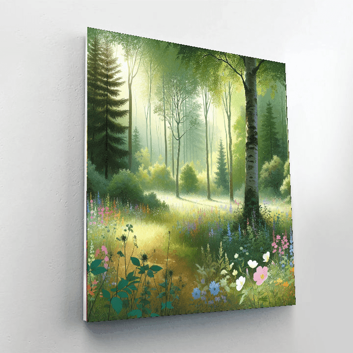 Beautiful Forest Glade Painting By Numbers Kit