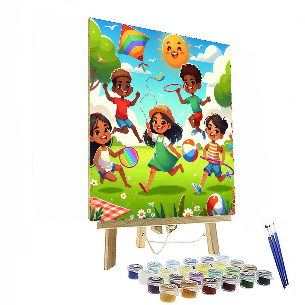 Giggles And Games Paint By Numbers Art