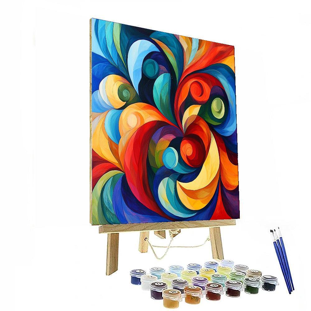 Paul Cézanne Inspired Fluid Emotions  Paint By Color