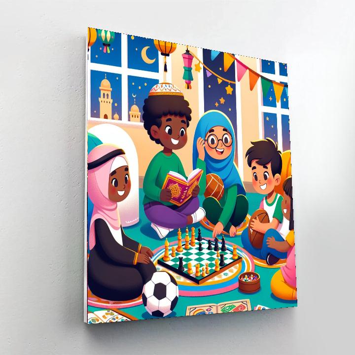 Friendship Across Cultures Number Painting