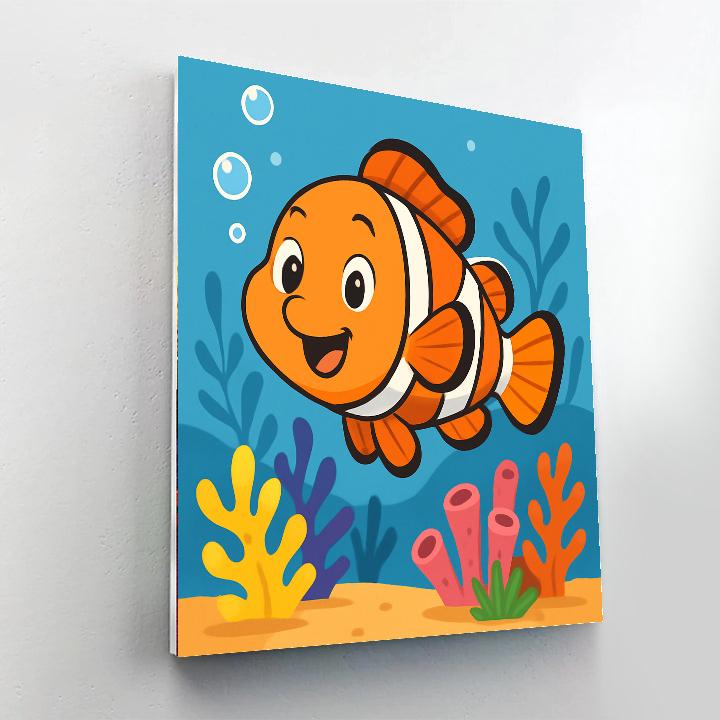 Joyful Clownfish Numbered Painting Kits