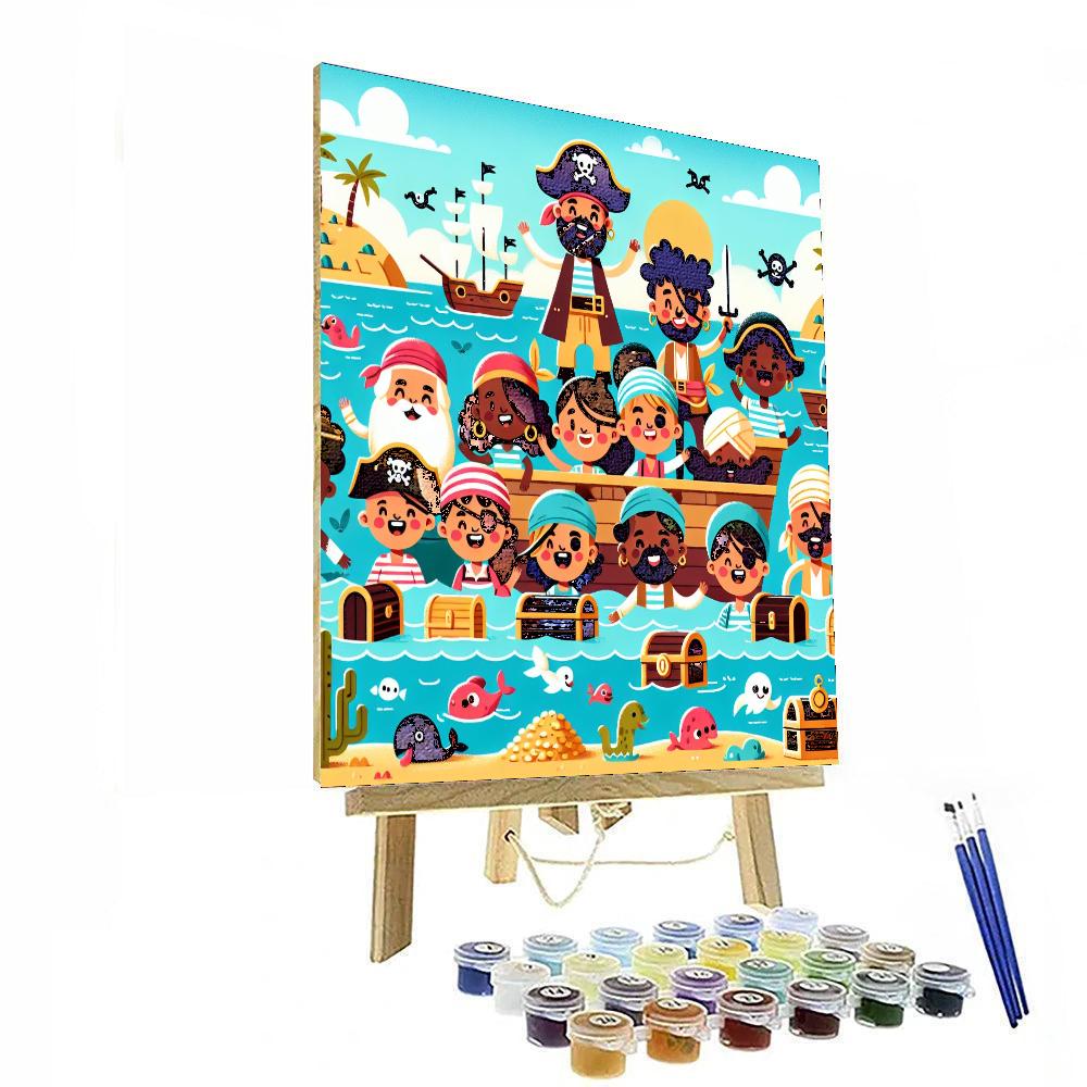 Pirate Adventure Day Paint By Numbers