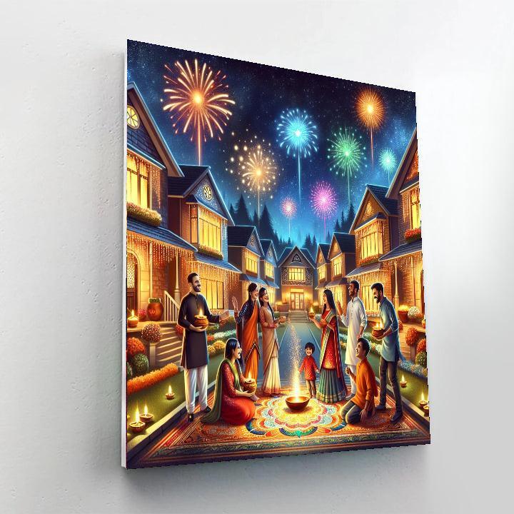 Festival Of Lights (diwali) Numbered Painting Kits