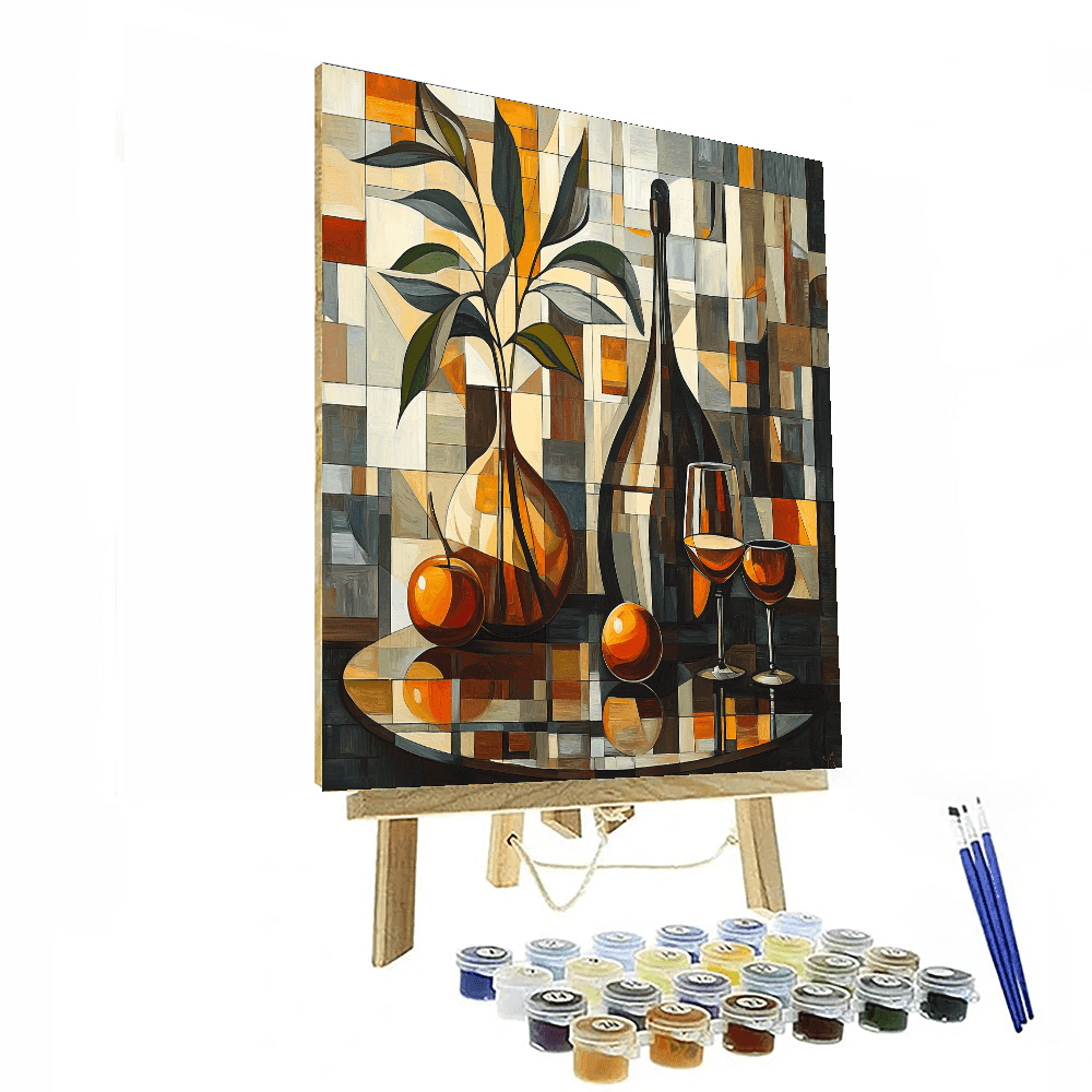 Charles Demuth Inspired Vintage Jazz Lounge  Paint By Color