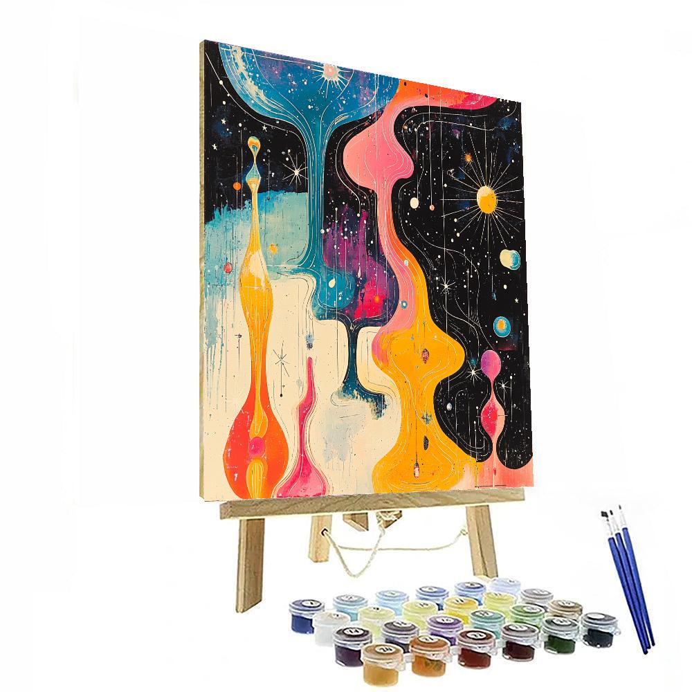 Dale Chihuly Inspired Stellar Serenade  Paint By Number