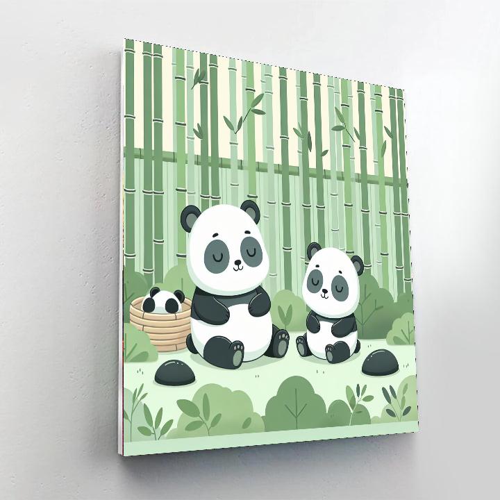Peaceful Pandas Numbered Painting Kits