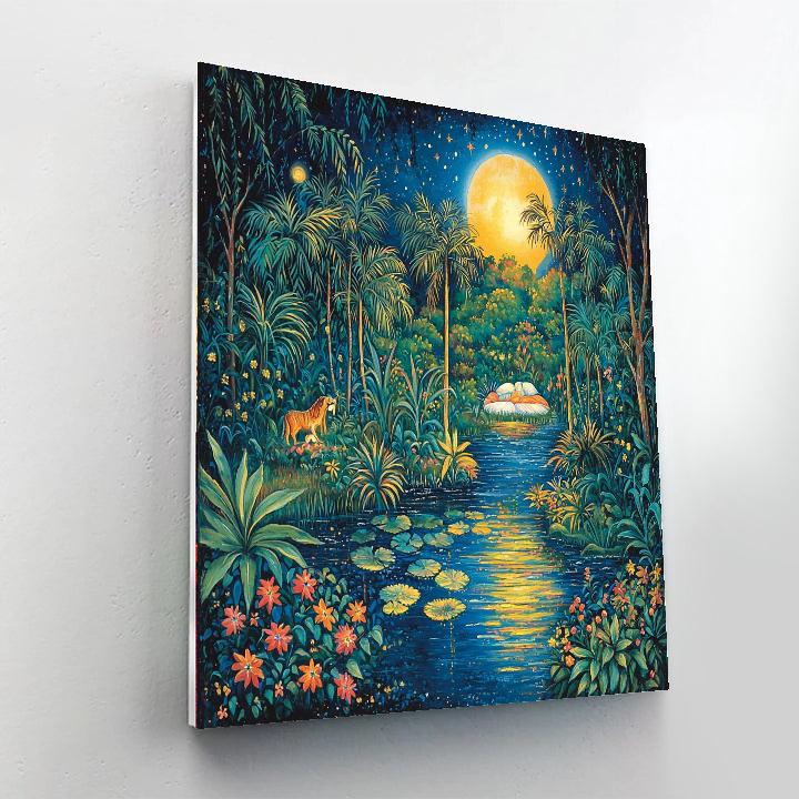 Henri Rousseau Inspired Nocturnal Serenade  Paint By Numbers Kits