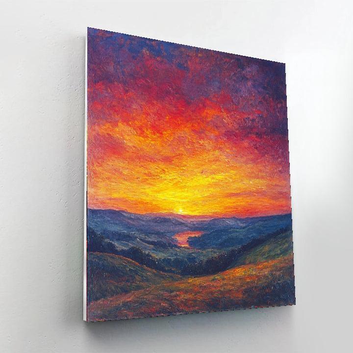 J.M.W. Turner Inspired The Colorful Sky  Paint By Numbers