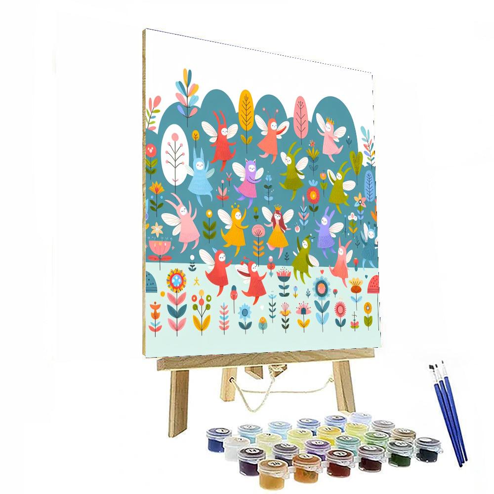 Frolic In The Fairy Garden Painting By Numbers Kit