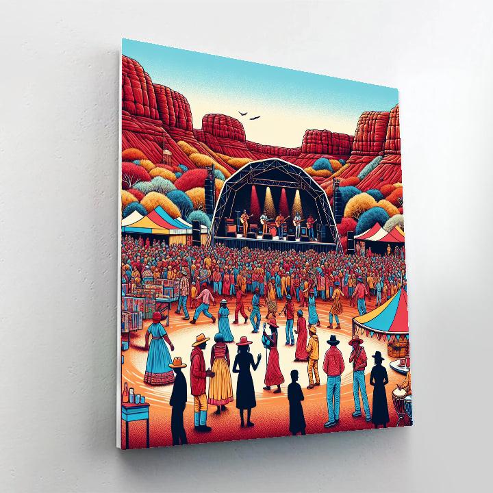 Marble Bar Festival - Western Australia Numbered Painting Kits