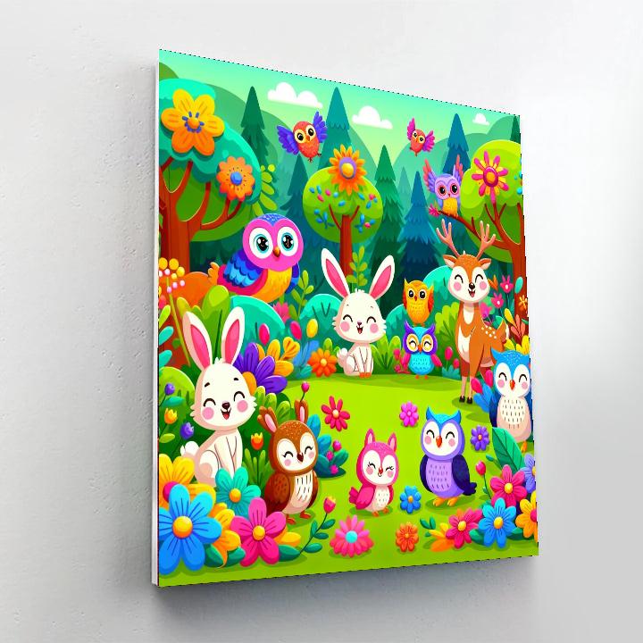 Journey Through The Enchanted Forest Numbered Painting Kits