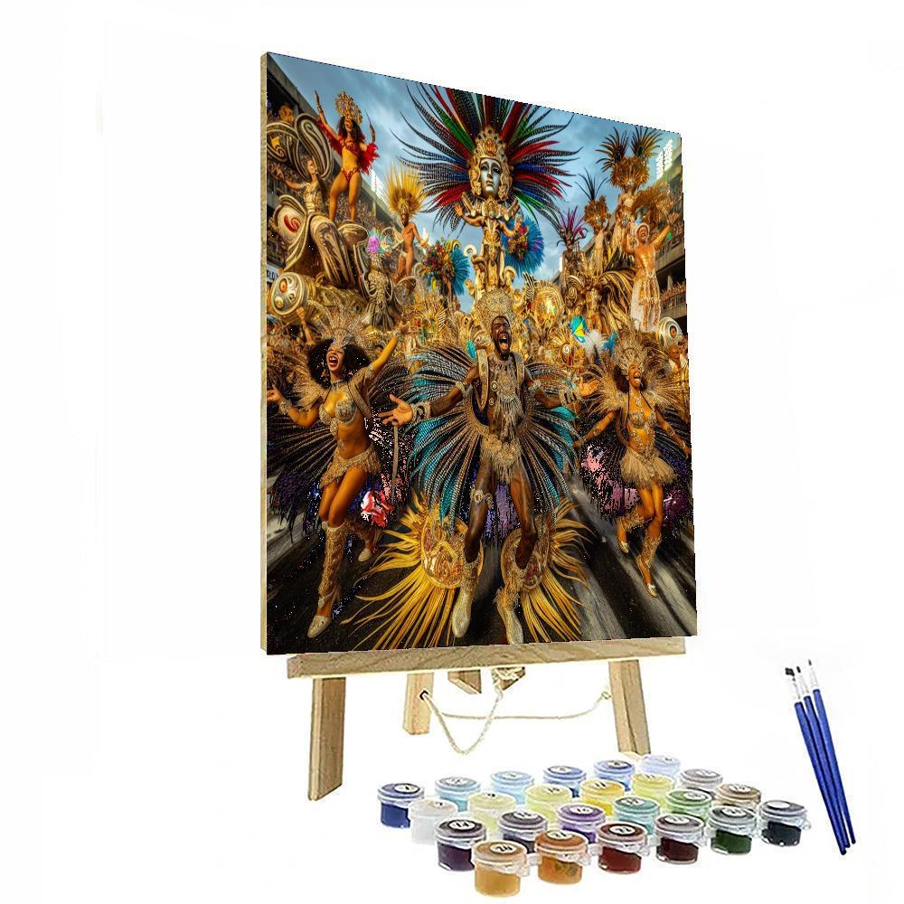 Carnival Of Bloco - Rio De Janeiro, Brazil Paint By Number