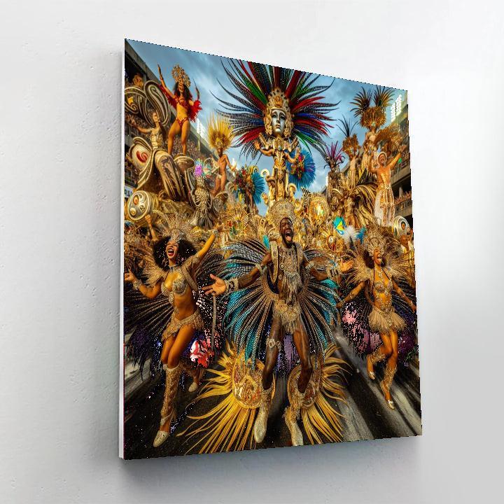 Carnival Of Bloco - Rio De Janeiro, Brazil Numbered Painting Kits