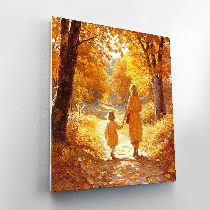 Golden Path Of Memories Numbered Painting Kits