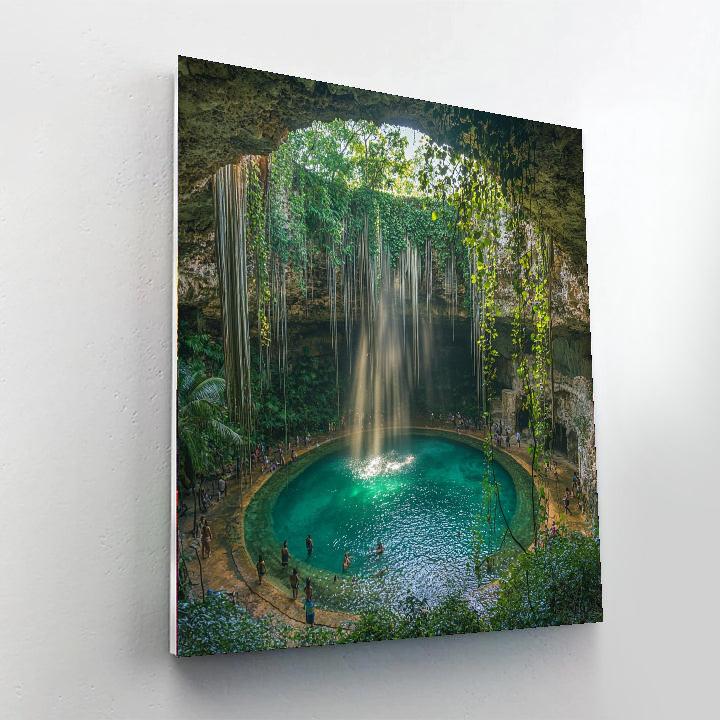 Cenote Ik Kil - Yucatán Number Painting