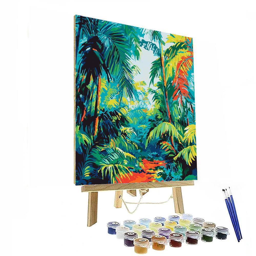 Beatriz Milhazes Inspired Vivid Amazon Rainforest  Paint By Numbers