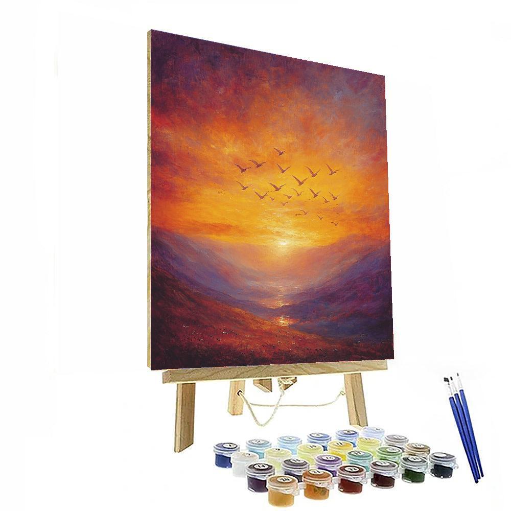 J.M.W. Turner Inspired In Flight  Paint By Numbers Kits
