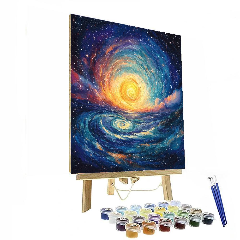 Vincent Van Gogh Inspired Starry Exploration  Paint By Numbers Kits