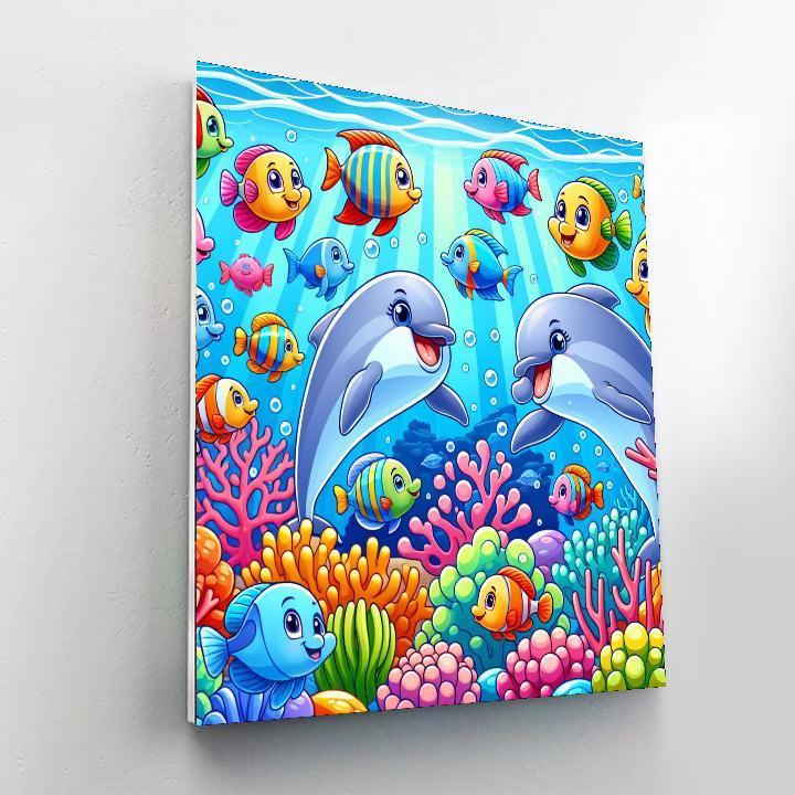 Vibrant Ocean Quest Number Painting
