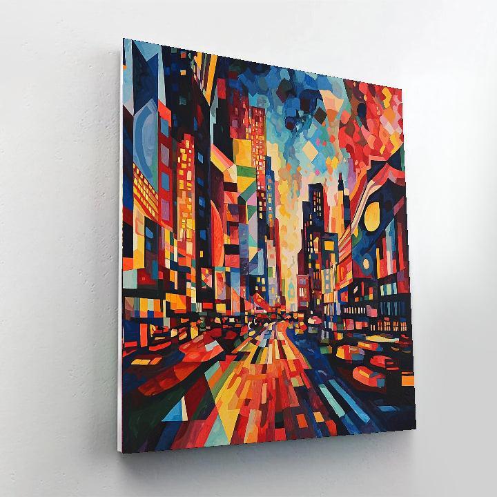 Wassily Kandinsky Inspired Abstract City Vibes  Paint By Numbers