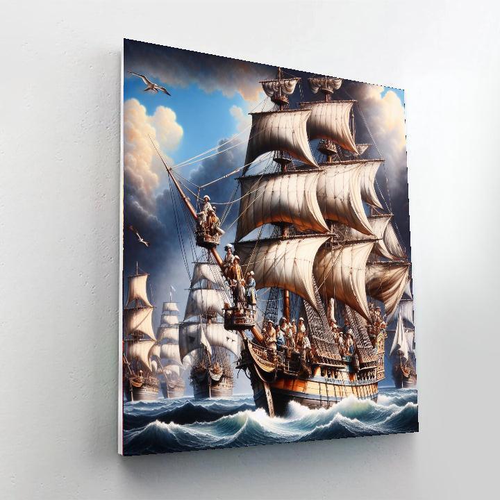 Historic Maritime Journey DIY Paint By Numbers