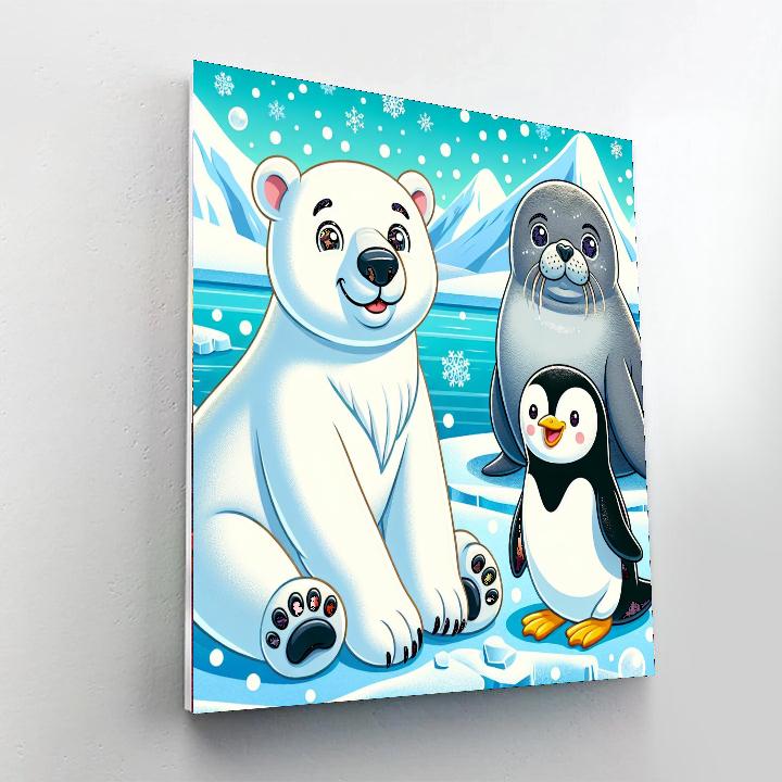 Amazing Arctic Adventure Number Painting