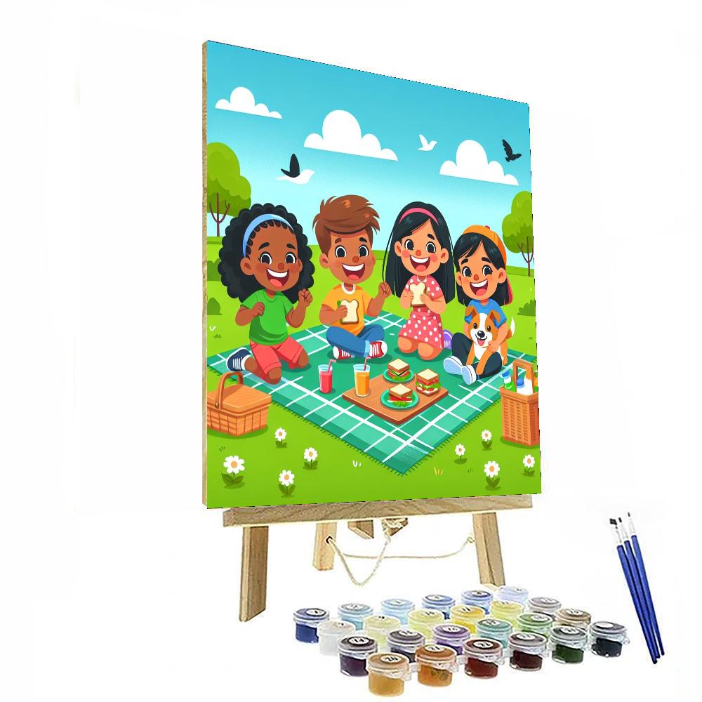 Sunshine Picnic Day Numbered Painting Kits