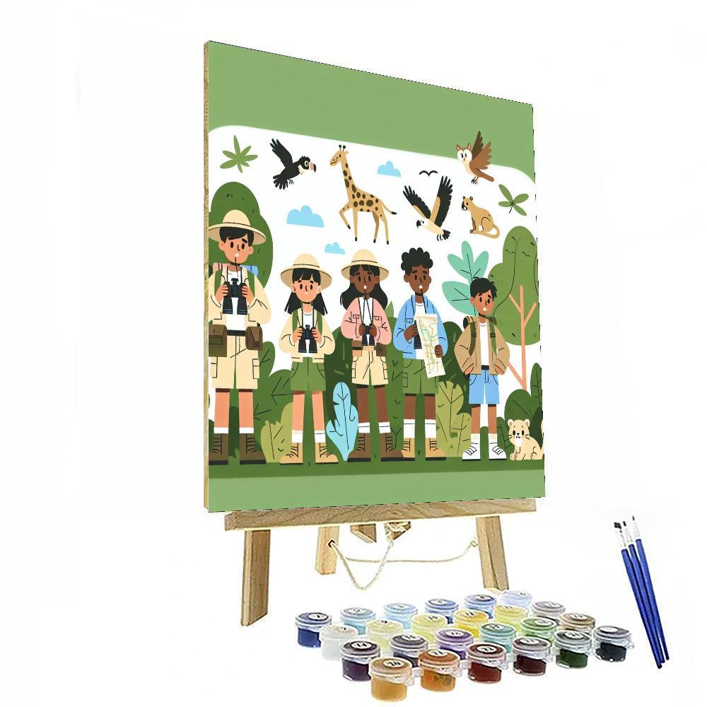 Explorer's Jungle Quest DIY Paint By Numbers