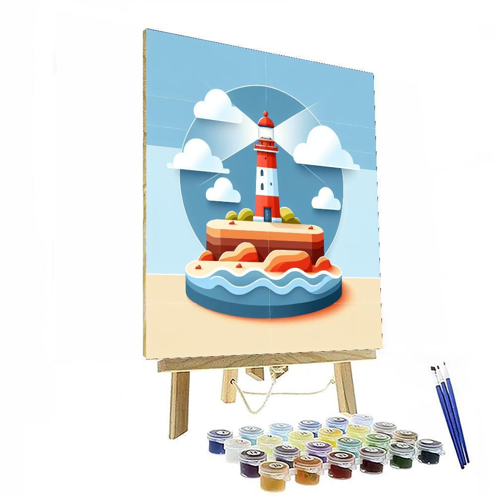 Luminous Lighthouse Light Paint By Color