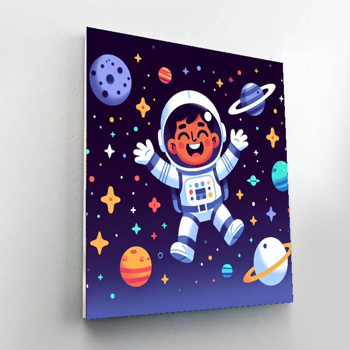 Astronaut's Quest Paint By Numbers Art