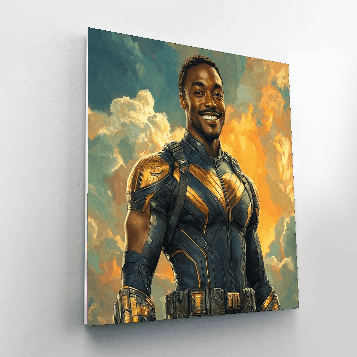 Anthony Mackie: Soaring High As The Falcon Paint By Numbers