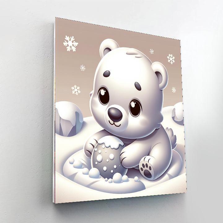Polar Bear Adventure Painting By Numbers Kit