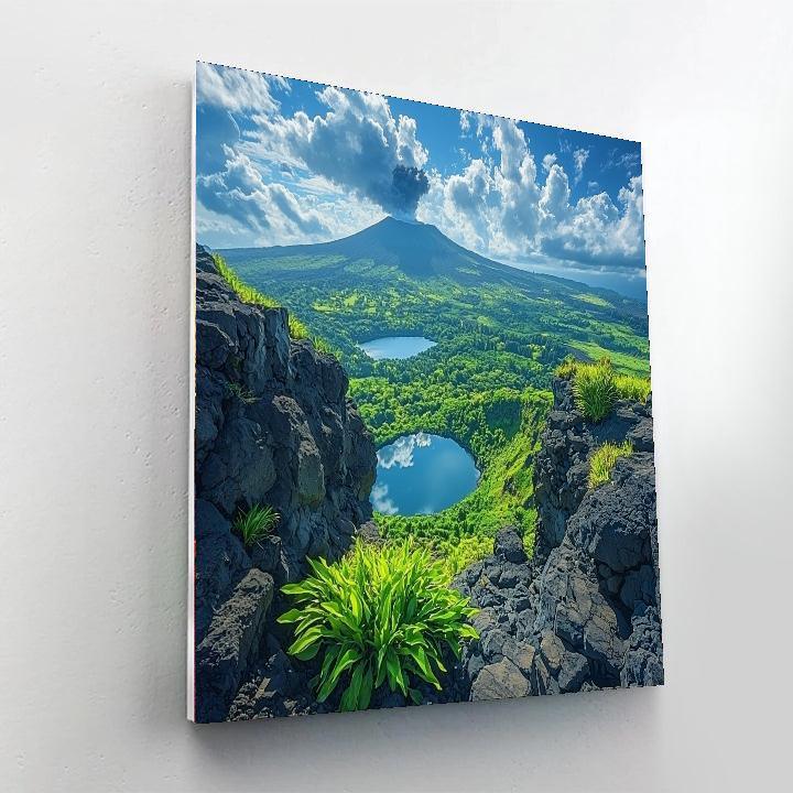 Mount Rinjani - Indonesia Numbered Painting Kits