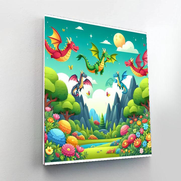 Whimsical Dragonland Paint By Numbers Kits