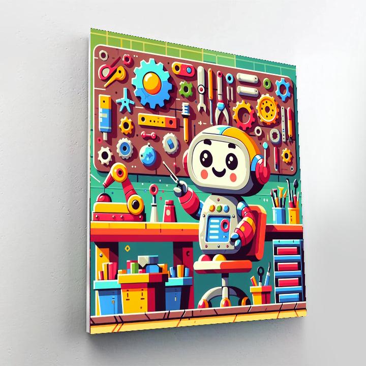 Robot Builder's Dream Paint By Numbers Kits