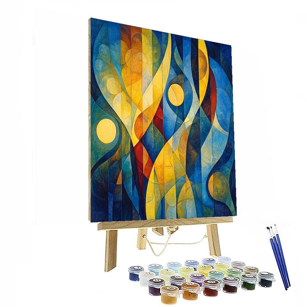 Paul Klee Inspired Celestial Melodies  Numbered Painting Kits