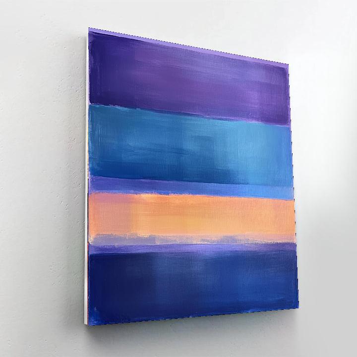 Mark Rothko Inspired Hues Of Tranquil Dawn  DIY Paint By Numbers