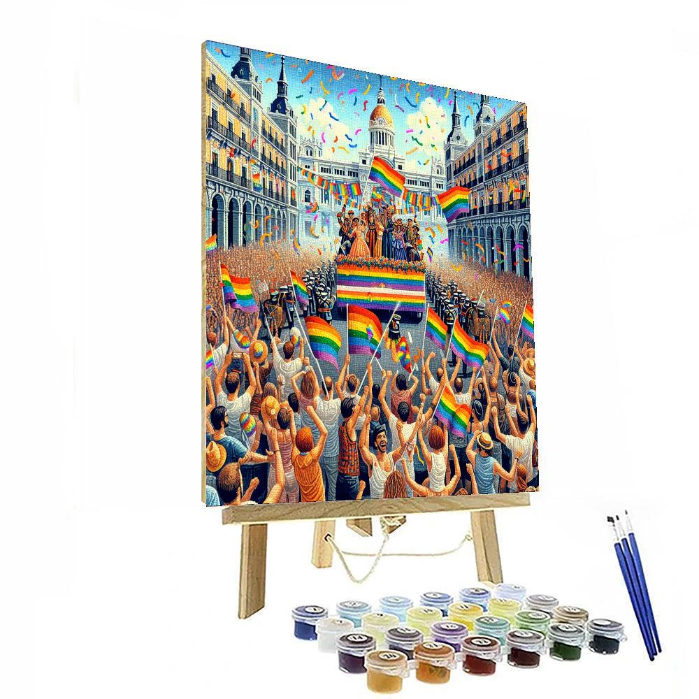 Pride Parade - Madrid, Spain Painting Number Kit