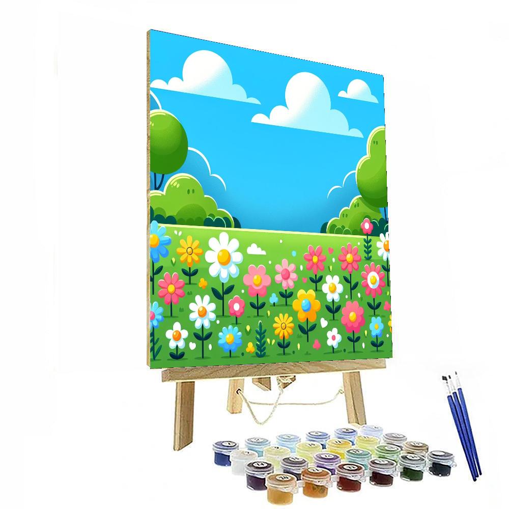 Garden Of Flowers Paint By Number