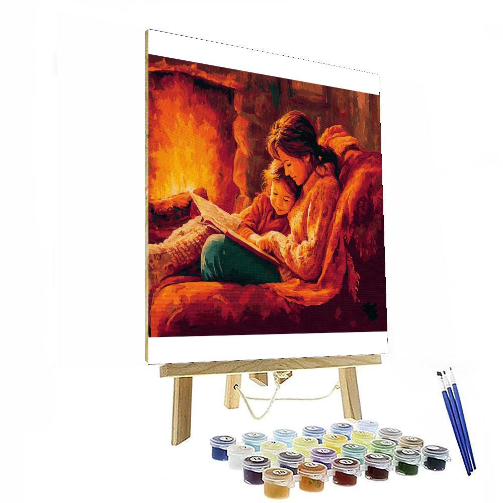 A Cozy Evening By The Fire Paint By Color